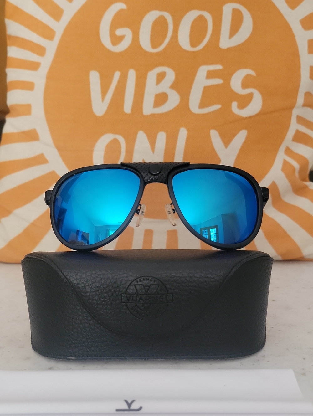 Vuarnet Glaciers Sunglasses VL1315 0011 Blue Flash         Pure Gray Lenses